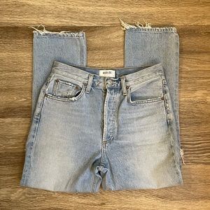 Agolde Riley High Rise Straight Crop